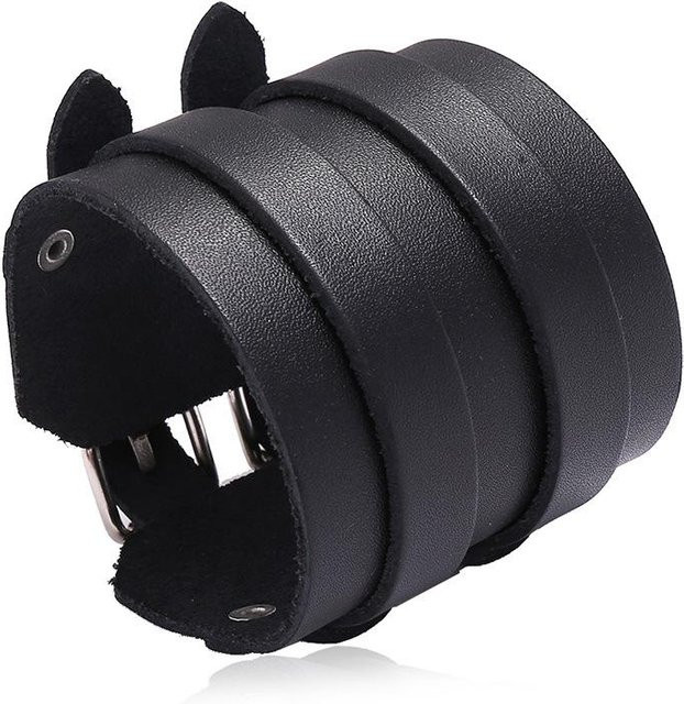YIRAN Armband, Rindsleder, grau, Herren - Bild 1