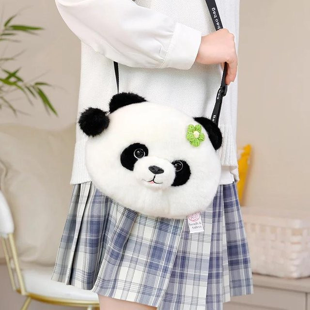 Kidsly Panda Rucksack Plüschtier, Waschbär Tasche, ab 14 Jahren - Bild 1