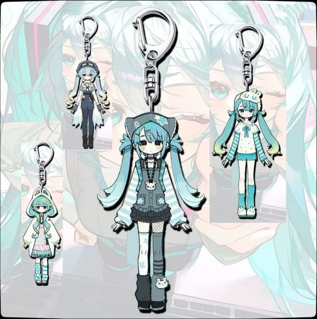 Bandai Schlüsselanhänger Hatsune Miku, Acryl, Unisex - Bild 1