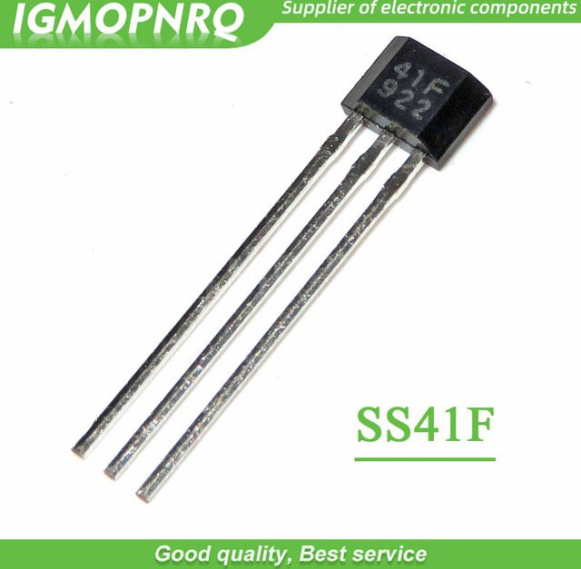 10 Stück Bipolar Hall Effekt Sensor TO-92 Typ 41F 0H41 SH41 SS41F S41 in Schwarz - Bild 1