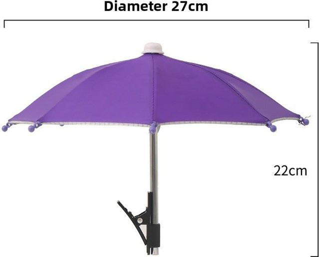 Elberta Handyhalterung als Sonnenschirm-Klammer in Violett - Bild 1
