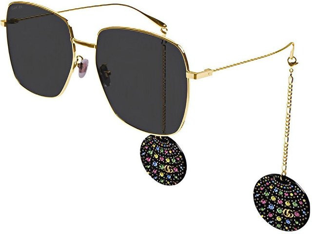 Gucci GG1031S Sonnenbrille, quadratisch, Vollrand, Metall, schwarz, Damen - Bild 1