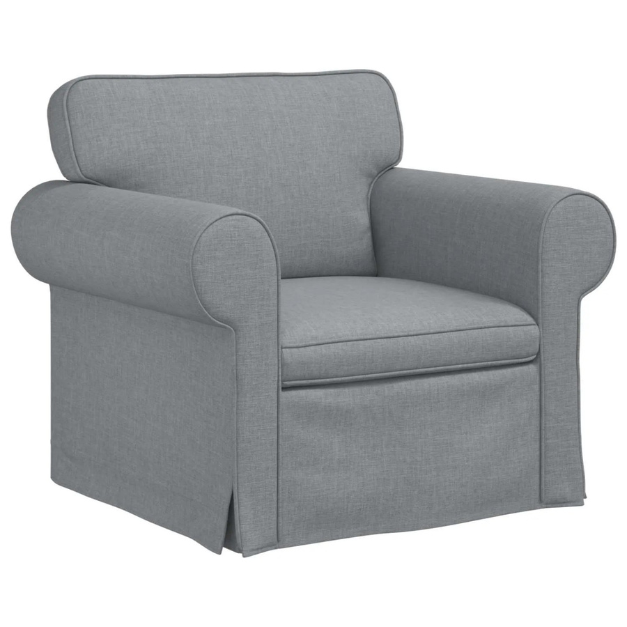 vidaXL Sofa Hellgrau mit Stoffbezug und modernem Design, B/T/H: 215 x 82 x 80 cm - Bild 1