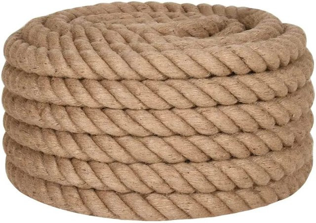 vidaXL Juteseil in Beige, Länge: 10 m, Durchmesser: 40 mm - Bild 1
