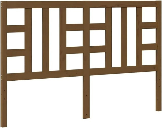 vidaXL Kopfteil aus Kiefer-Massivholz in Honigbraun mit rustikaler Optik, B: 156 cm, T: 4 cm, H: 100 cm - Bild 1