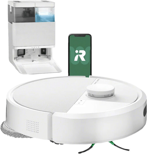 iRobot Roomba Plus 405 Saugroboter mit App-Steuerung und Selbstreinigungsstation in Weiß - Bild 1