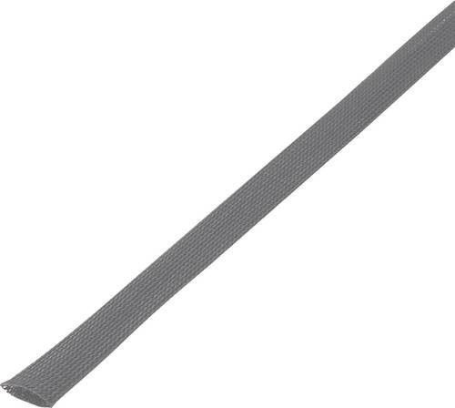 TRU Components Geflechtschlauch CBBOX3550-GY aus PET in Grau, Durchmesser 30 bis 37 mm, Länge 5 m - Bild 1