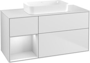 V&B Waschtischunterschrank Finion in Weiß lackiert, B/T: 120 x 60 cm - Bild 1