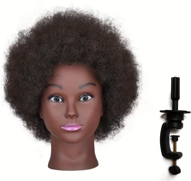 XCJIEN Schaufensterpuppenkopf mit 100 % Echthaar, Unisex - Bild 1
