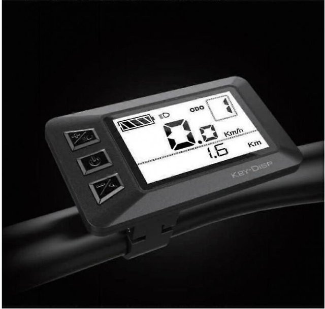 LCD KD21C Schlüsselanzeige in Schwarz, wasserdichtes 5-Pin-Kabel als aktualisiertes Zubehör für Elektrofahrräder von GRAN-POL LTD - Bild 1