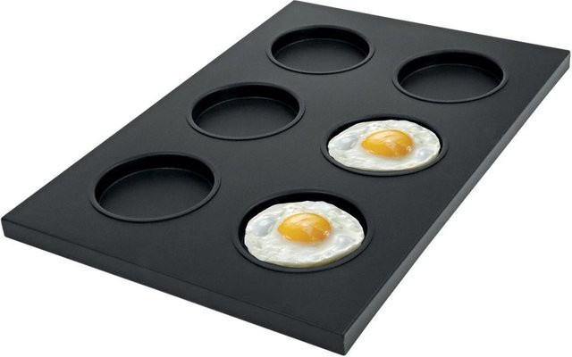 Schneider Gastro-Blech Universal aus Aluminium, GN 1/1, rechteckig, schwarz, B/T/H: 53 x 32,5 x 2,5 cm - Bild 1