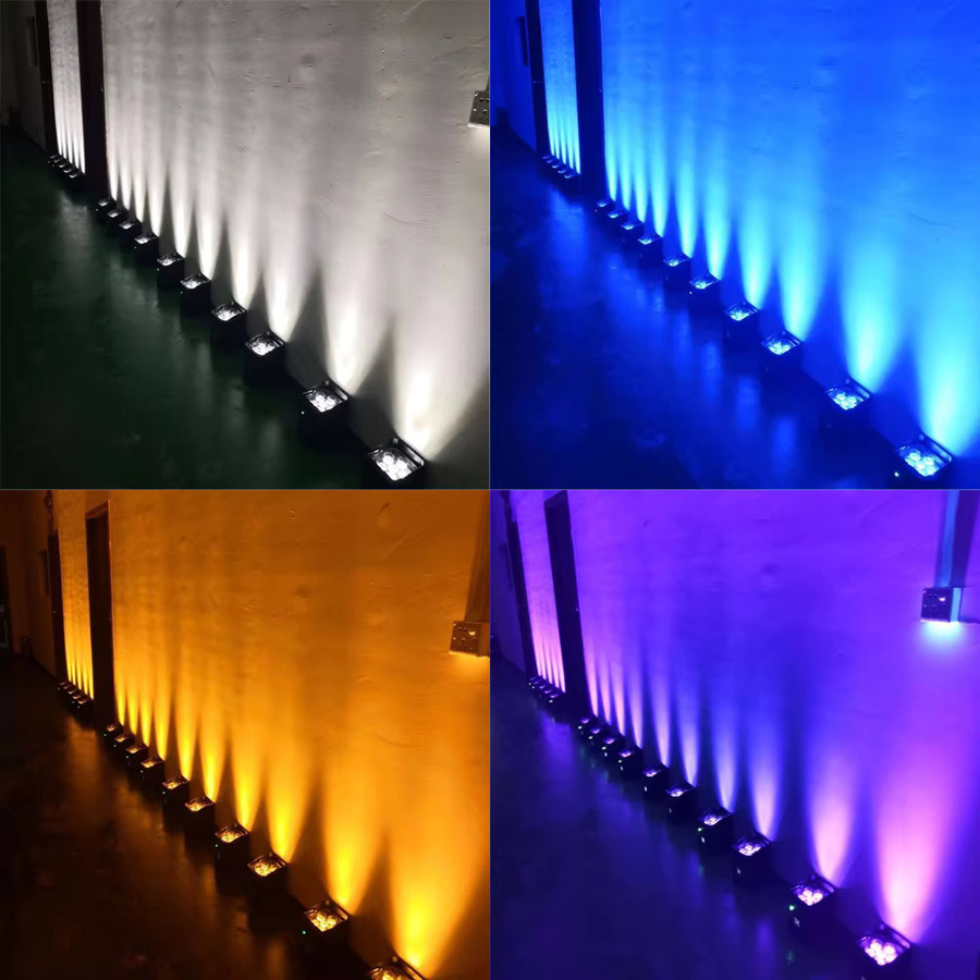SHEHDS LED Par 6in1 Scheinwerfer mit Drahtloser Fernbedienung, Wifi APP Smart Steuerung, RGBAW + UV, Schwarz - Bild 5