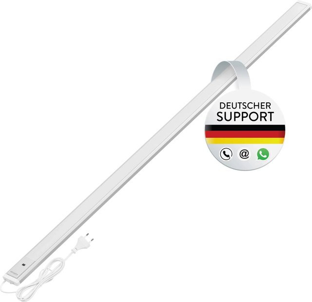 Oktaplex Riva 3er Set Küchenunterbauleuchten aus Aluminium, dimmbar mit Bewegungssensor, LED 4000K Neutralweiß, Farbe: Weiß/Silber, Länge: 120 cm - Bild 1