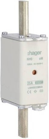 Hager NH-Sicherung LNH0025M6A 25A, 3 Stück, Weiß - Bild 1
