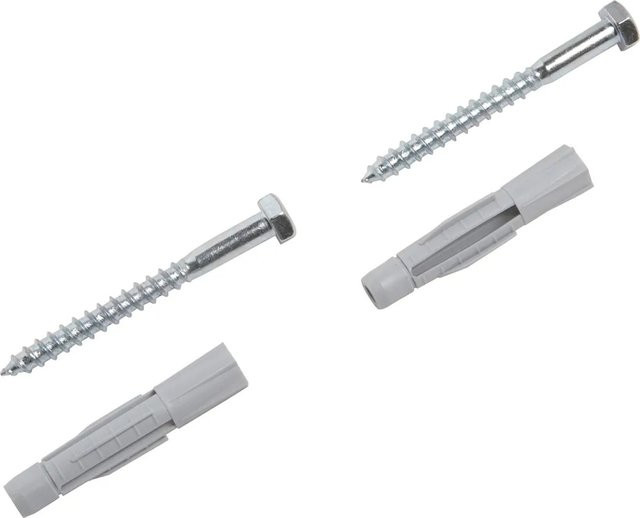 LUX-TOOLS Allzweckdübel aus Nylon mit Außensechskantschrauben, Grau, 4 Stück, Durchmesser: 10 mm, Länge: 56 mm - Bild 1