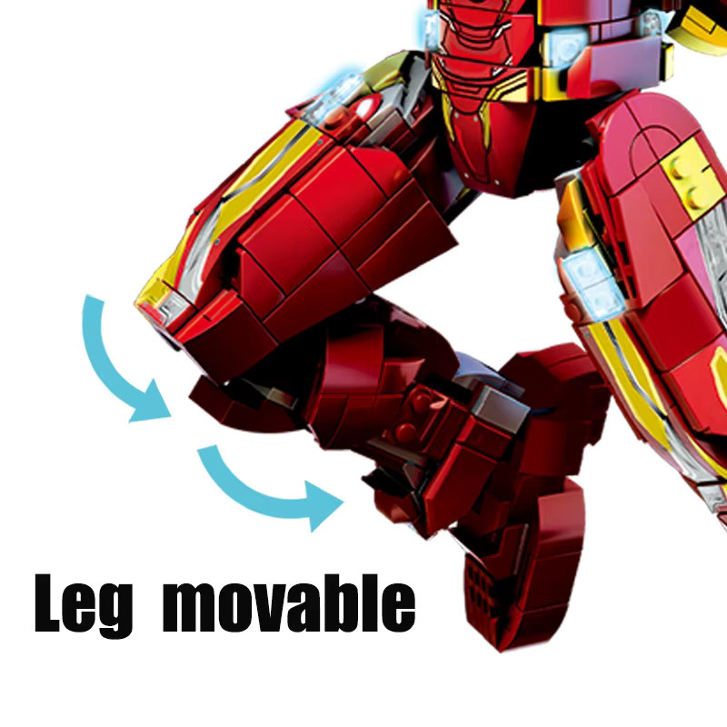 Fondjoy Iron Man MK50 Kriegsmecha, Roboter-Bausteine Actionfiguren, 1500 Teile - Bild 4
