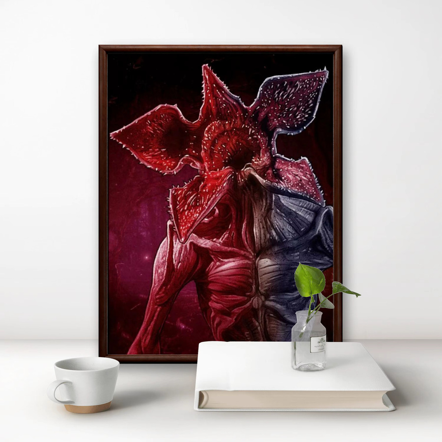 Kayou Diamantmalerei Horror-Motiv mit Blumen-Serie als Mosaik-Stickerei für deine Heimdekoration, B/H: 30 x 30 cm - Bild 2