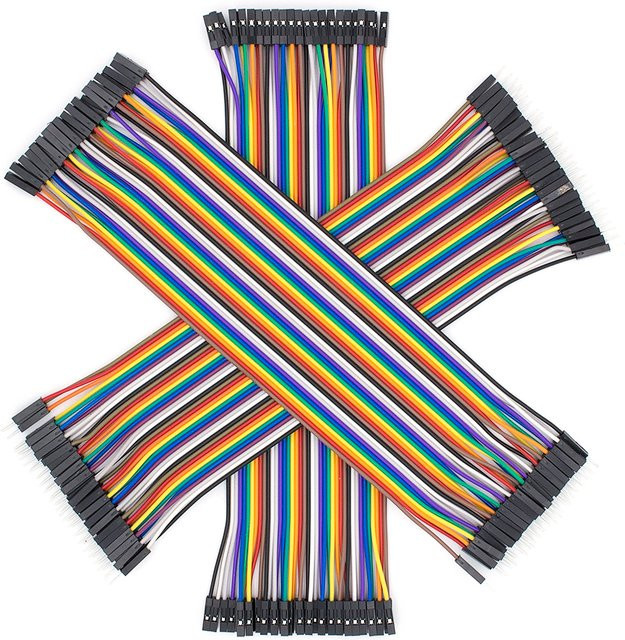 TENSTAR ROBOT Dupont Jumper Kabel Set 20 cm 40Pin Stecker auf Stecker, Buchse auf Stecker und Buchse auf Buchse Mehrfarbig - Bild 1