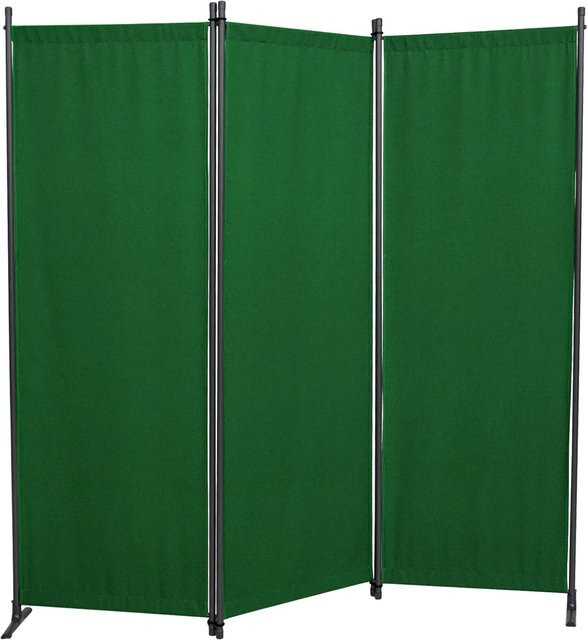 Angerer Paravent Swingtex 3-tlg. Grün aus Polyacryl und Stahl - Bild 1