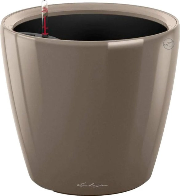 Lechuza Pflanzgefäß Classico Premium LS Taupe hochglanz Durchmesser: 50 cm, Höhe: 47 cm - Bild 1