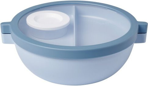 Mepal Basic Bento-Lunchbowl Vita aus Kunststoff, auslaufsicher mit Fächern, Nordic Blue - Bild 1