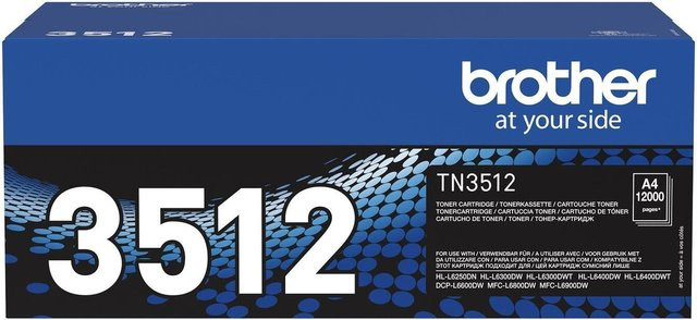 Brother TN-3512 Original Tonerpatrone Schwarz für Brother DCP-L6600DW, HL-L6250DN, L6300DWT, L6400DWTT - Bild 1