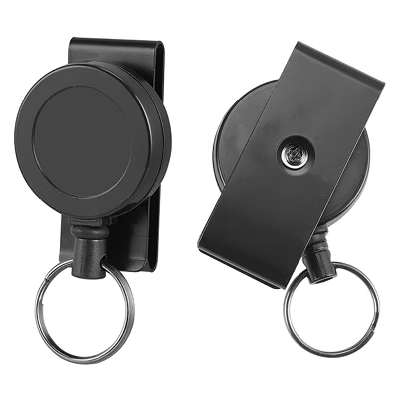 Velishy Einziehbarer Schlüsselanhänger, Multitool-Karabiner-Clip, Unisex - Bild 3