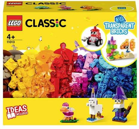 LEGO Classic 11013 Kreativ-Bauset mit durchsichtigen Steinen in Bunt / Mehrfarbig für Kinder ab 4 Jahren - Bild 1