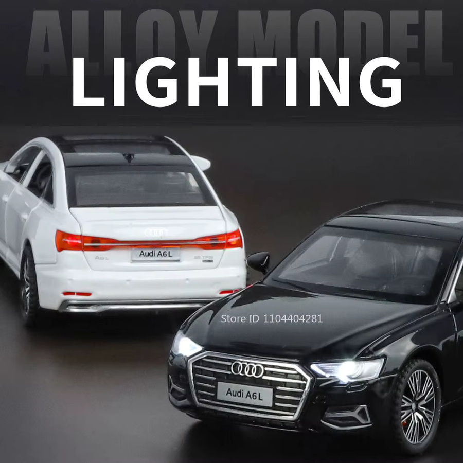 MAKEDA A6L S400L Diecast Auto, 1:32, Metall, mit Licht und Sound - Bild 4