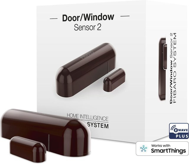 FIBARO Tür- und Fenstersensor 2 in Dunkelbraun - Bild 1