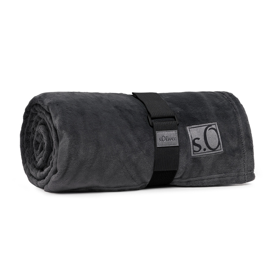 s.Oliver Wohndecke Kuschelsoft 3638 Grau B/B: 200 x 150 cm - Bild 1