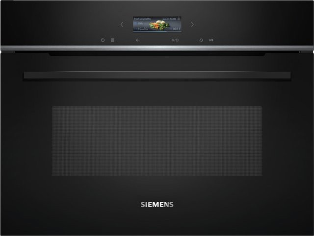 Siemens iQ700 CE732GXB1 Einbau-Kombi-Mikrowelle mit Grill in Schwarz - Bild 1