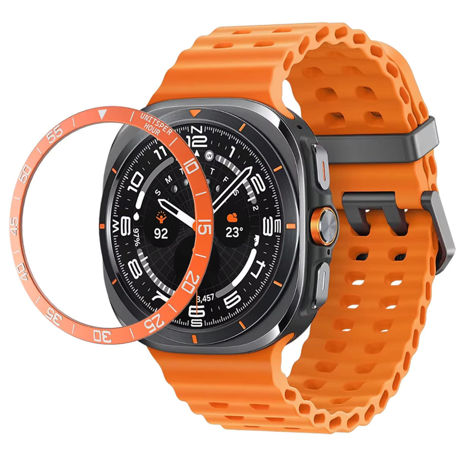 CAOWTAN Schutzgehäuse Lünette für Samsung Galaxy Watch 7 Ultra 47 mm, Edelstahl, Unisex - Bild 4
