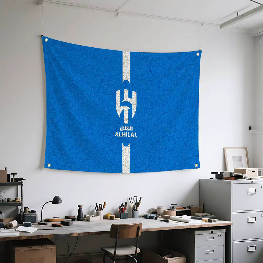 Bilibili Wandteppich als dekorative Flagge in Blau, Rechteckiges Textil-Banner für Heimdekoration und Hintergrundgestaltung - Bild 4