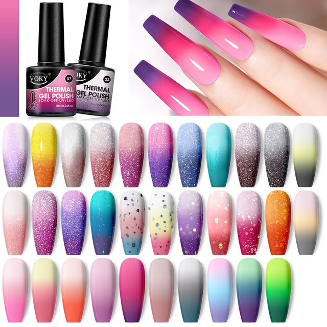 VOKY Gel-Nagellack-Set, 4-teilig, farbwechselnd, glänzend, 7 ml - Bild 1