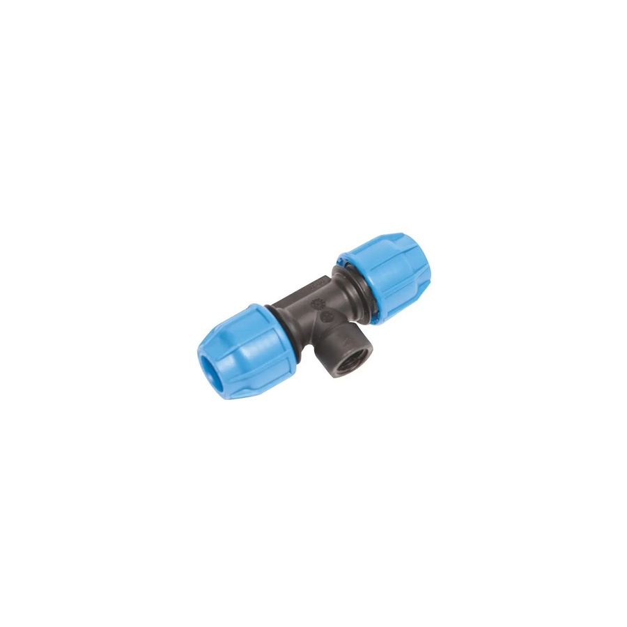 LUX-TOOLS T-Stück für PE-Rohre Ø 20 mm x 12,5 mm mit 1/2 Zoll Anschluss aus Kunststoff - Bild 2