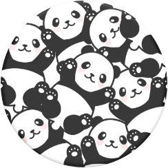PopSockets PopGrip Pandamonium Smartphone Zubehör in Weiß - Bild 1