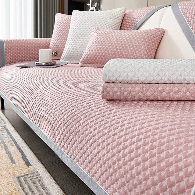 Erfeng Eis Seide Sofakissen Sommer Mattenkissen Rutschfestes Sofabezug B/H: 90 x 70 cm - Bild 1