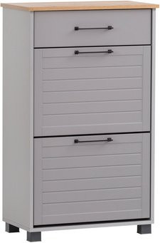 Schildmeyer Schuhschrank Jelda, grau, B/T/H: 34 x 62 x 102 cm - Bild 1