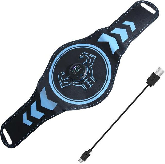 emsa EMS Elektrischer Bauchtrainer Schlankheitsgürtel in Schwarz zur Muskelstimulation und Körperformung für Taille, Arme und Beine - Bild 1