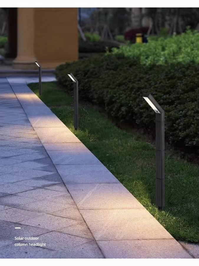 TLEDMP Solar-Wegeleuchten mit 90 LEDs und RGB-Effekt, moderne Außenbeleuchtung in Schwarz für Garten, Gehweg und Auffahrt - Bild 6
