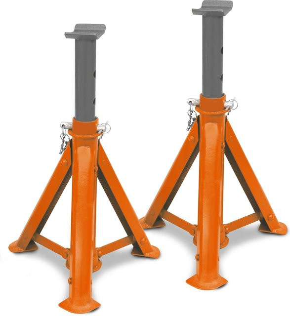 Unicraft Unterstellbock UBK 3000 Set aus 2 Stück, klappbar, Tragkraft 3 t pro Bock, Farbe: Orange - Bild 1