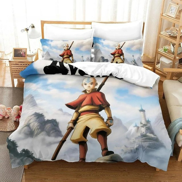 Bettwäsche Set Avatar Der Herr der Elemente von Lodestar mit 3D-Druck, Mehrfarbig, Material Mikrofaser Polyester, B/H: 180 x 210 cm - Bild 1