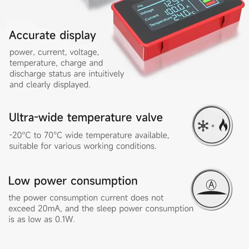 Daly BMS 3.0 LCD-Display Kit mit 4,3 Zoll Display und UART RS485 Schnittstelle für Daly BMS Zubehör - Bild 2