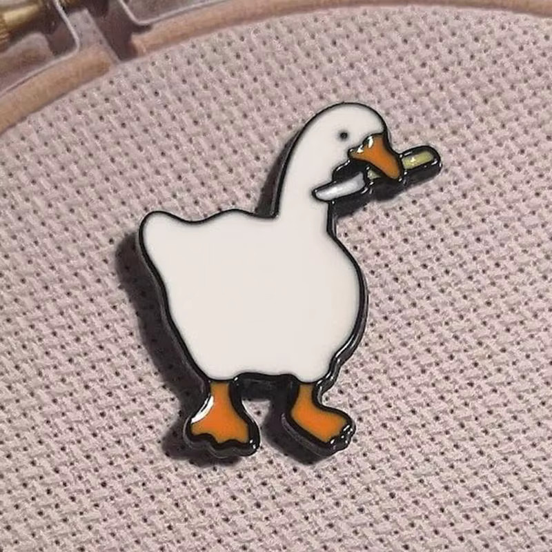 Magnetischer Nadelhalter in Entenform für Quilting und Stickerei, Weiß - Bild 2
