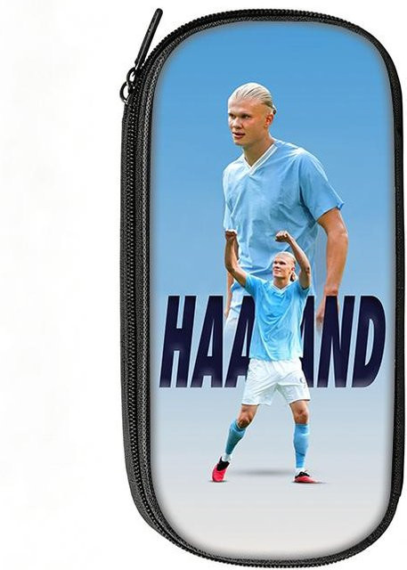Fancy Style Studio Federmäppchen mit Haaland-Muster in Blau - Bild 1