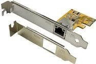 Realtek PCI-Express Ethernet Karte 1 Gigabit 1 Port mit Low Profile Bügel EX-6071C in Silber - Bild 1