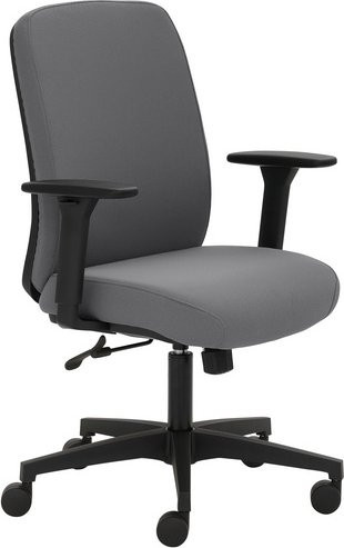 Mayer Sitzmöbel Drehstuhl 2219 in Grau mit Armlehnen und Rollen, Breite: 70 cm, Höhe: 62 cm - Bild 1