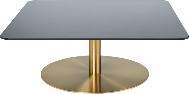 Tom Dixon Flash Tisch Viereckig in Gold und Silber mit Glas und Metall - Bild 1
