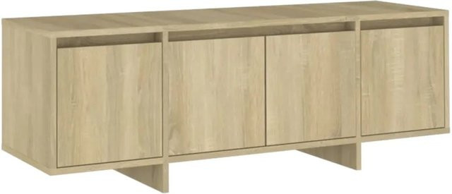 vidaXL TV-Schrank aus Holzwerkstoff in Sonoma-Eiche, Farbe Beige/Braun, B/T/H: 120 x 30 x 40,5 cm - Bild 1